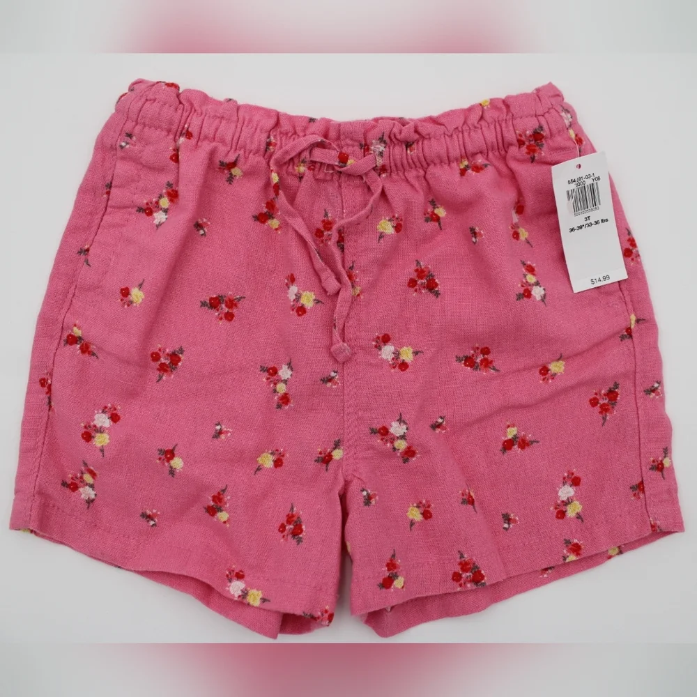 NWT Old Navy Toddler Girls Floral Pull-On Shorts – 3T